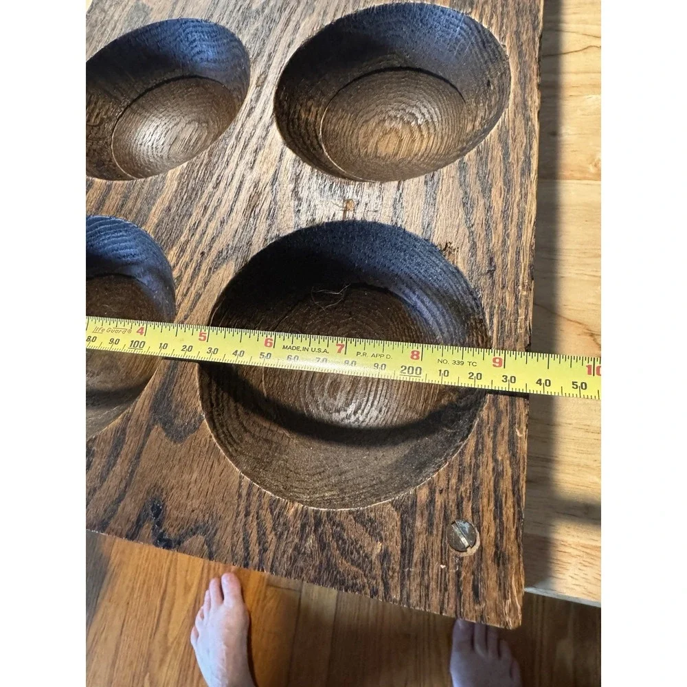 Antique Wooden Coin Tray Sorter Insert From Cash Drawer 19th-20th Century